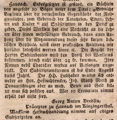 Karusruher Zeitung vom 16.5.1796