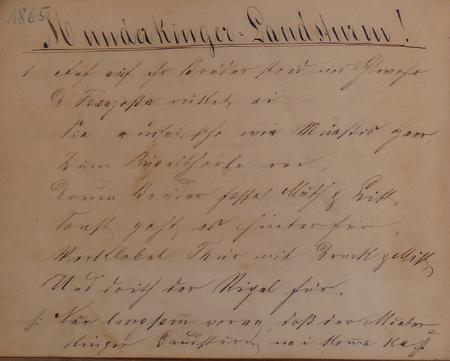 Text des Munderkinger Landsturms 1865